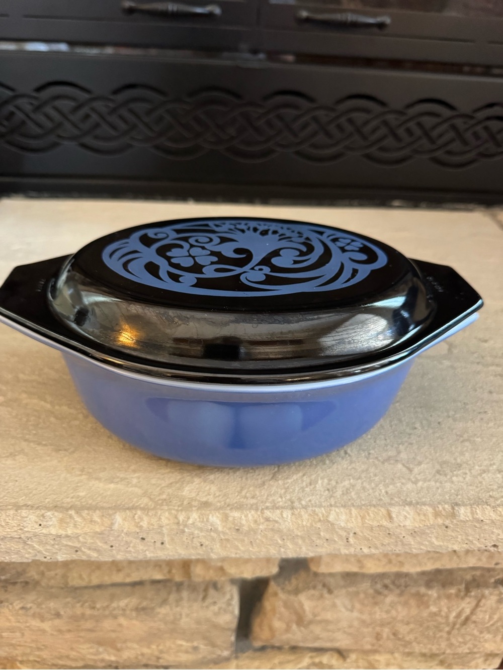 Pyrex 1.5 Qt Casserole Midnight Bloom #043